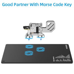 PUTIKEEG Morse Code Table Key morse code List Learning Shortwave Radio Black