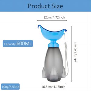 GREATLINK Portable Emergency Unisex Urinal Potty Toilet Pee Training Cup, Pee Bottle with a Lid and Funnel for Kids Potty Pee Training for Outdoor Car Travel Road Trip Camping Park Beach(1 Pcs Blue)