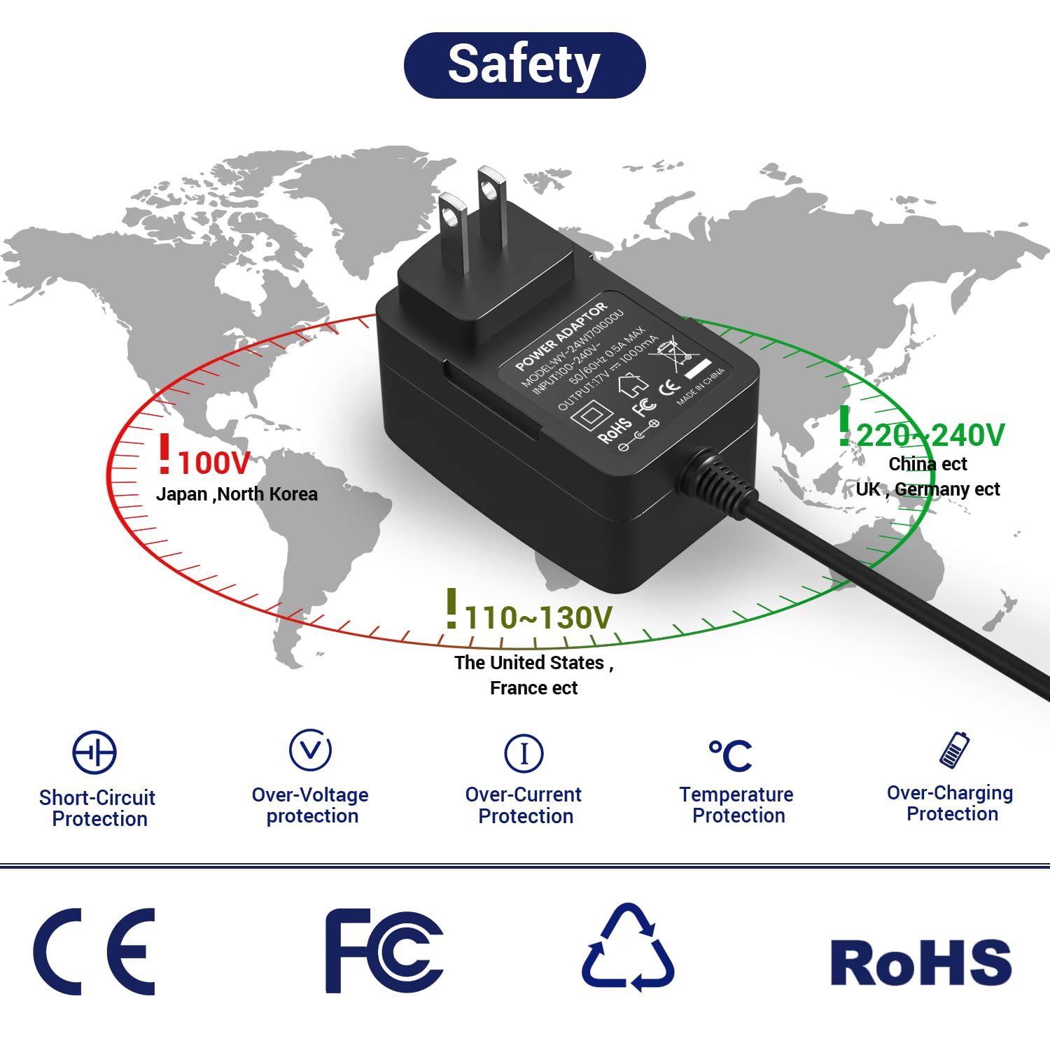 17V 1A Charger for Bose Soundlink I II III / 1 2 3 Wireless Mobile Speaker 17V~20V Bose Charger for Portable Speaker 414255, s024ru1700100 Bose Soundlink Charger Power Cord !NOT for M1N1 & C0L0R!