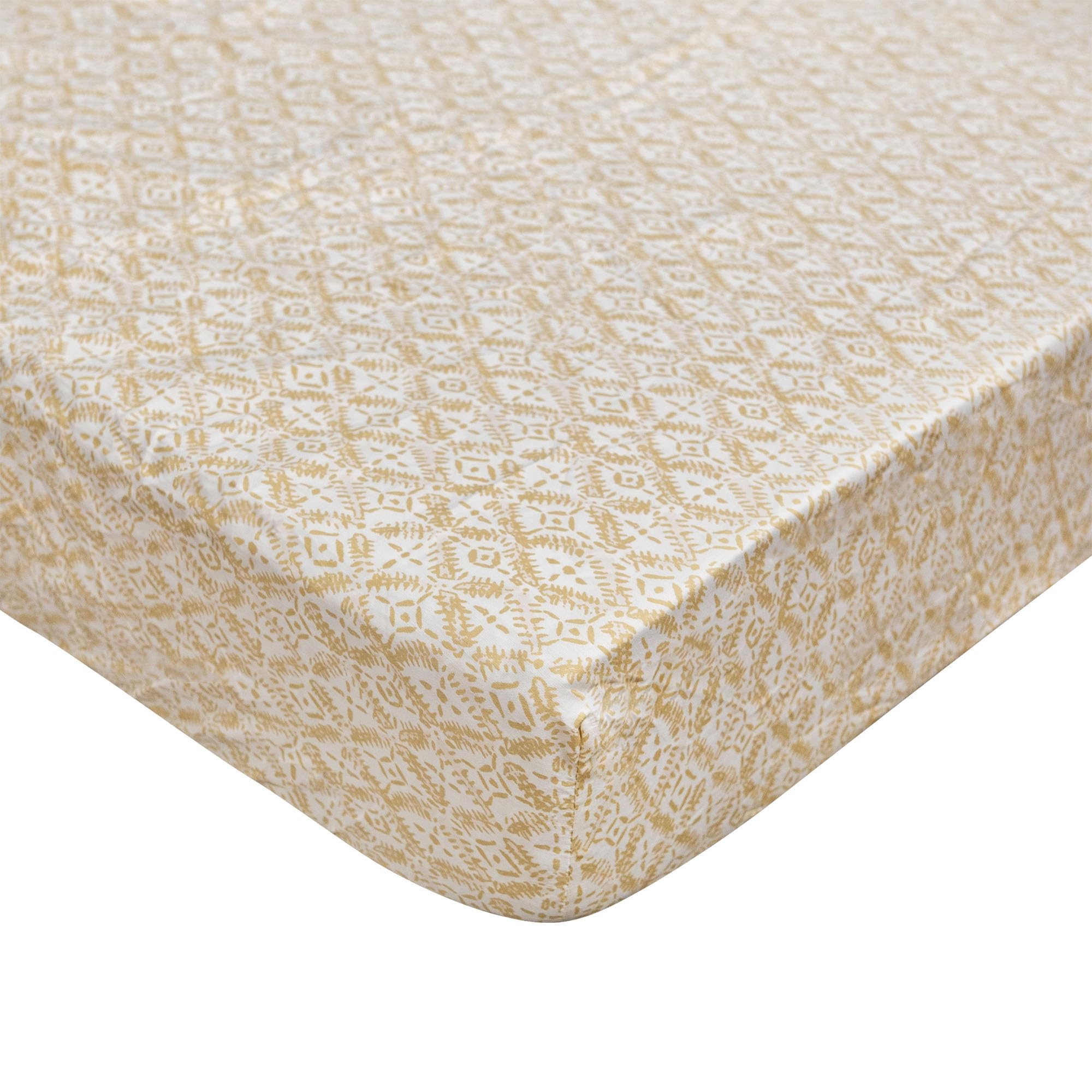 Crane Baby Soft Cotton Crib Mattress Sheet, Fitted Sheet for Cribs and Toddler Beds, Diamond, 28”w x 52”h x 9”d