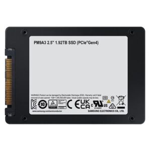 SAMSUNG PM9A3 SSD 2.5 U.2 NVME GEN 4 1.92TB