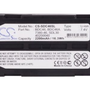 Aijos 7.4V Battery Replacement for Sokkia BDC46A, BDC-46A, BDC46B SET530RK, SET530RK3, SET550RX, SET6 30RK, SET600, SET610, SET630, SET630R, SET630R3, SET630RK