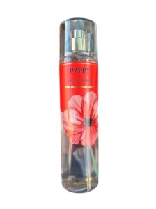 canero bath and body lotion, perfume mist, shower gel holiday and tropical fragrance collection (poppy mist, 8 ounce)