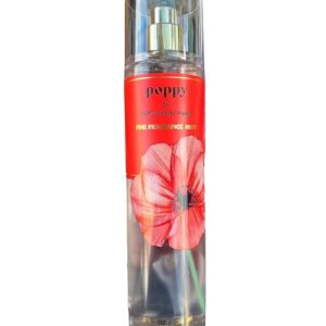 Canero Bath and body Lotion, Perfume Mist, Shower Gel Holiday and Tropical Fragrance Collection (Poppy Mist, 8 Ounce)