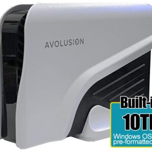 Avolusion PRO-Z Series 10TB USB 3.0 External Hard Drive for WindowsOS Desktop PC/Laptop (White) (Renewed)