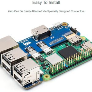 Raspberry Pi Zero to Pi 3B/3B+ Adapter, Based on Raspberry Pi Zero Series to Reproduce Original Appearance of Pi 3B/3B+, Alternative for Raspberry Pi 3 Model B/3B+, Compatible with Pi 3B/ 3B+ HATs