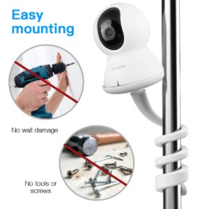 HOLACA Flexible Twist Mount + Base Connect for blurams Baby Monitor Dog Camera, Adjustable 360 Degree Mount for blurams Baby Monitor