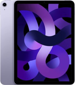 2022 apple ipad air (10.9-inch, wi-fi, 256gb) - purple (renewed)