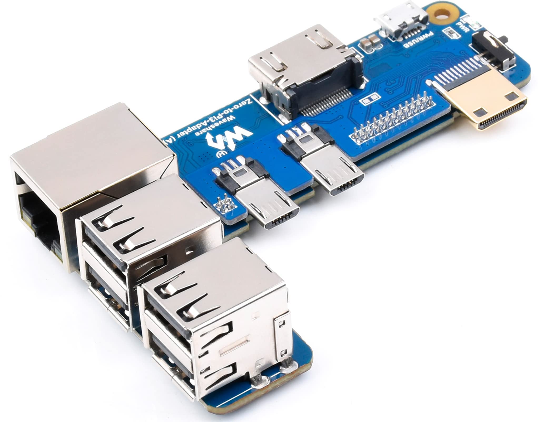 Raspberry Pi Zero to Pi 3B/3B+ Adapter, Based on Raspberry Pi Zero Series to Reproduce Original Appearance of Pi 3B/3B+, Alternative for Raspberry Pi 3 Model B/3B+, Compatible with Pi 3B/ 3B+ HATs