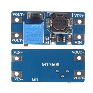 DIANN 20pcs MT3608 Boost Module DC-DC Step Up Mpdule 2V-24V to 5V-28V 2A Output DC Voltage Regulator Adjustable Power Supply Board