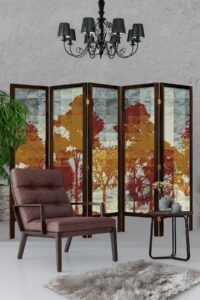 autumn poem nature view room dividers