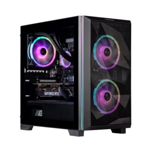 velztorm mini pilum cto gaming desktop pc (amd ryzen 7-5700x 8-core, geforce gtx 1050 ti, 32gb ddr4, 512gb pcie ssd + 2tb hdd (3.5), 120mm aio, rgb fans, 750w psu, wifi 5, bt, win10p) velz0058