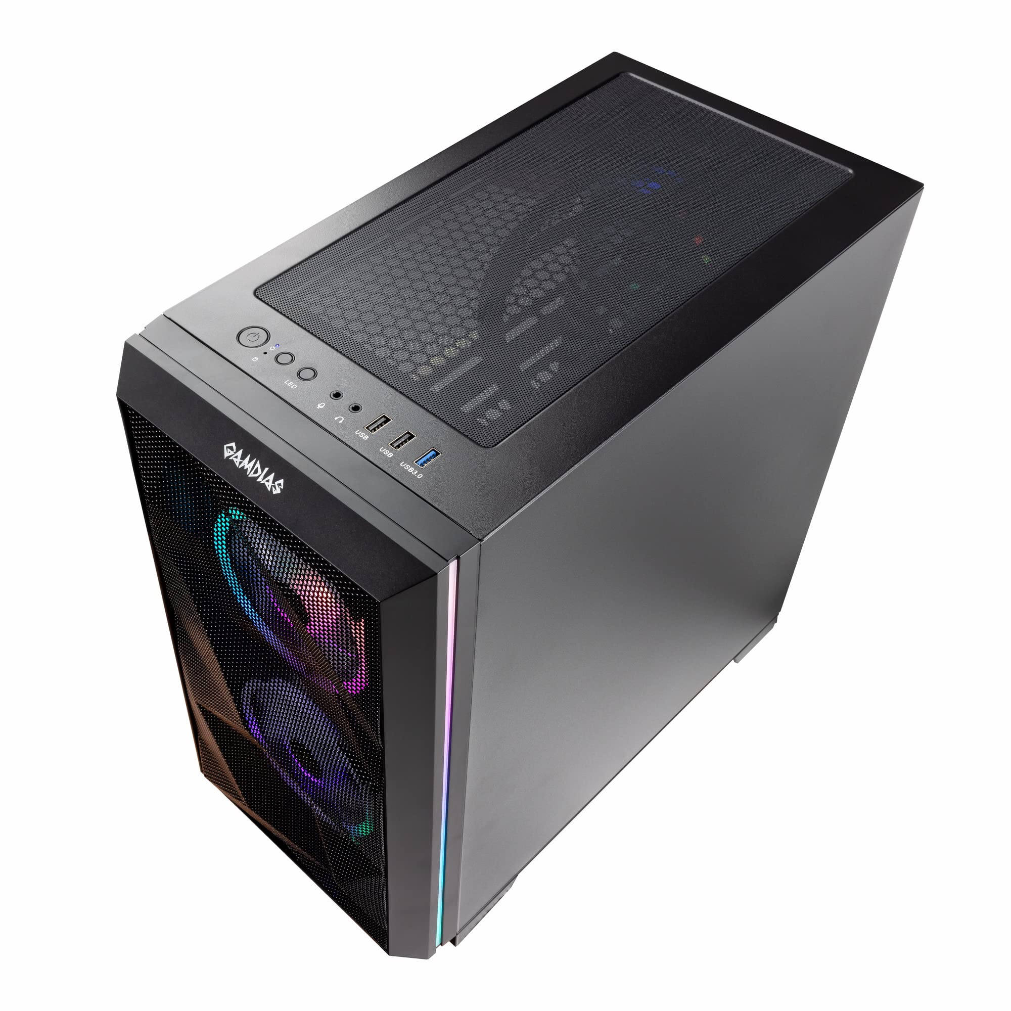 Velztorm Mini Pilum CTO Gaming Desktop PC (AMD Ryzen 7-5700X 8-Core, GeForce RTX 3060 Ti, 32GB DDR4, 1TB PCIe SSD+2TB HDD (3.5), 120mm AIO, RGB Fans, 750W PSU, WiFi 5, BT, Win10H) VELZ0058