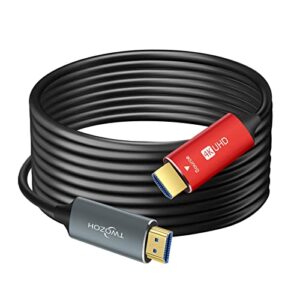 twozoh hdmi fiber optic cable 165ft, long 4k fiber hdmi cord supports 4k@60hz/18gbps