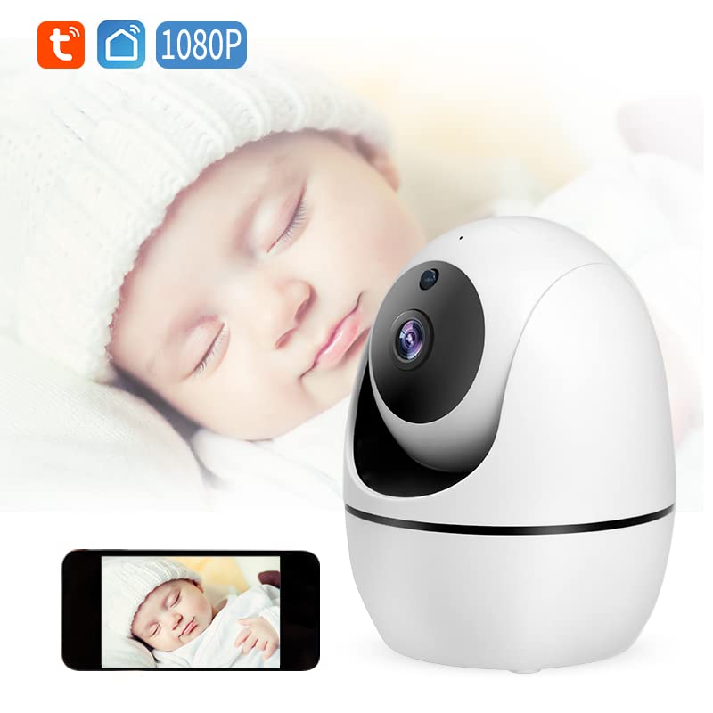 Two Way Audio Alarm 360 IP Baby Pet Cam Smart tuya Wireless Baby Sleep Monitoring Camera 1080P WiFi Audio Video Baby Monitor (WS-Q5)