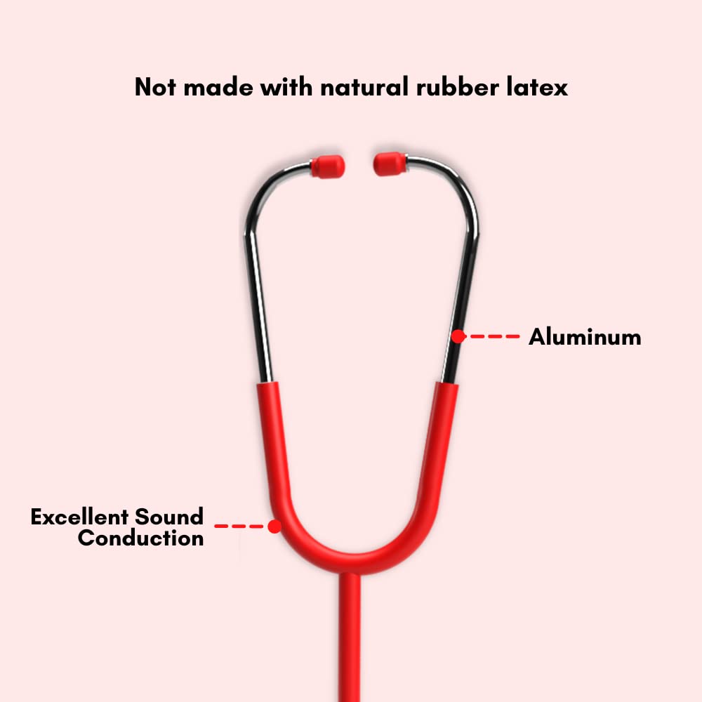 Red Nurse Stethoscope with RN and Nurse Hat on Diaphragm