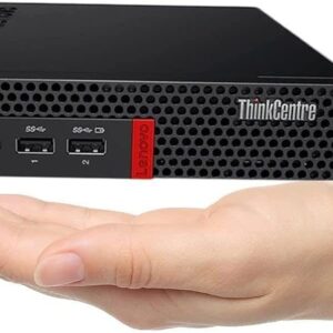 Lenovo ThinkCentre M910q Tiny Desktop Intel i7-7700T Up to 3.80GHz 32GB RAM New 1TB NVMe SSD Built-in AX210 Wi-Fi 6E BT HDMI Dual Monitor Support Wireless Keyboard and Mouse Win10 Pro (Renewed)