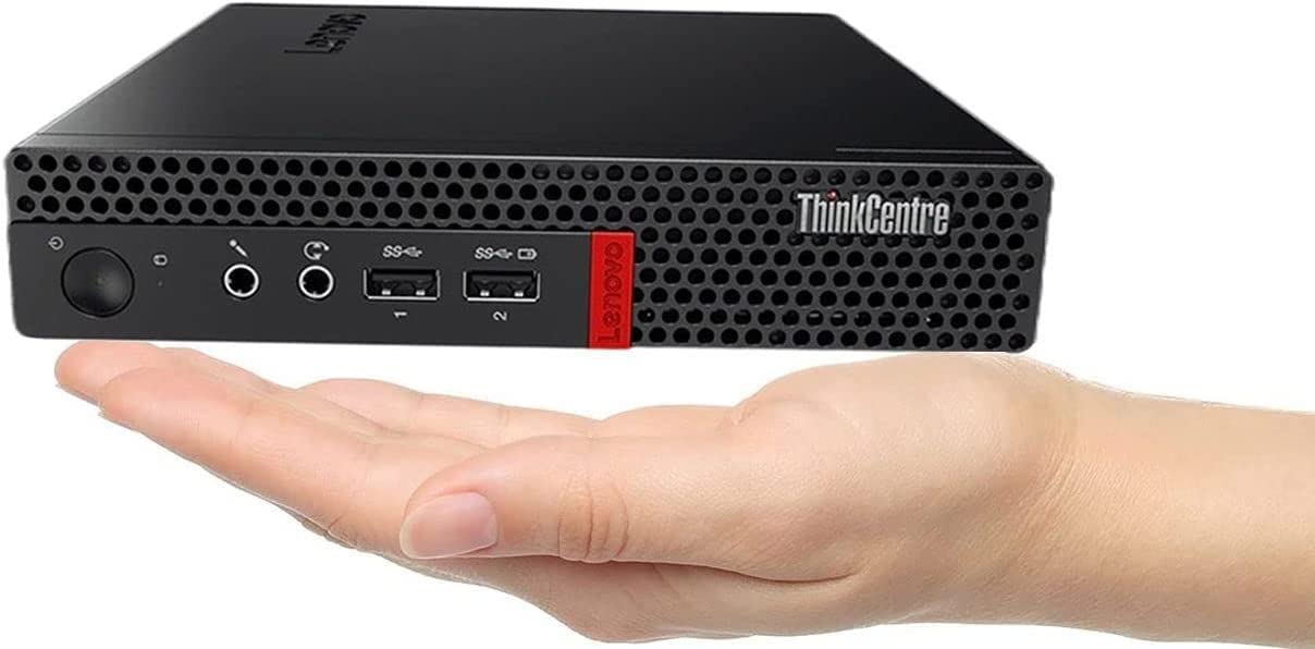 Lenovo ThinkCentre M910q Tiny Desktop Intel i7-7700T Up to 3.80GHz 32GB RAM New 1TB NVMe SSD Built-in AX210 Wi-Fi 6E BT HDMI Dual Monitor Support Wireless Keyboard and Mouse Win10 Pro (Renewed)