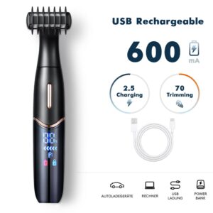 KWAII Rechargeable Body Grooming Set,Beard Trimmer for Men,Eyebrow Trimmer, Ear and Nose Hair Trimmer for Men and Women,Hair Trimmers Clipper Professional Painless Facial Body Bikini Trimmer