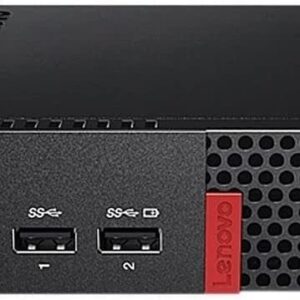 Lenovo ThinkCentre M910q Tiny Desktop Intel i7-7700T Up to 3.80GHz 32GB RAM New 1TB NVMe SSD Built-in AX210 Wi-Fi 6E BT HDMI Dual Monitor Support Wireless Keyboard and Mouse Win10 Pro (Renewed)