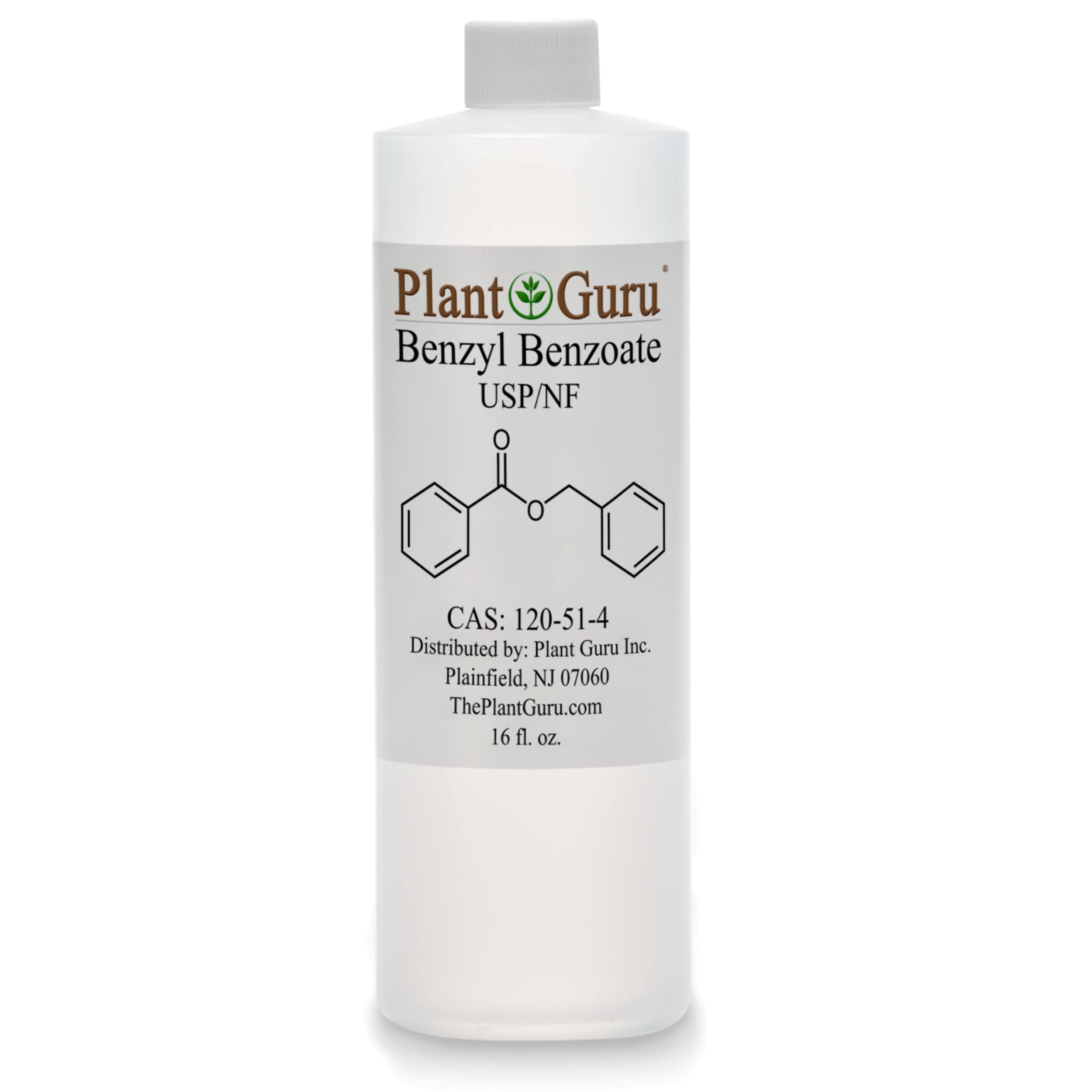 Benzyl Benzoate USP Grade Liquid 16 fl. oz. - Great for Fragrance/Aroma Compounds, Cosmetics, Hair & Scalp Products.