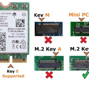 Intel AX411 WiFi 6E Adapter | Tri-Band Wireless | Up to 3.0 Gbps | CNVio2 M.2 Format for PCs | Bluetooth 5.3 Support | For Intel 12th Gen and Newer CPUs, Windows 10/11, Linux | AX411NGW (AX411)