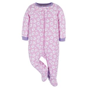 Onesies Brand Baby Girl's 4-Pack Sleep 'N Play Footies Multi Pack, Rainbows, 3-6 Months