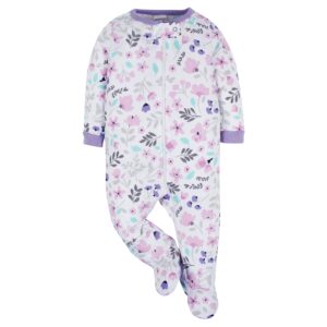 Onesies Brand Baby Girl's 4-Pack Sleep 'N Play Footies Multi Pack, Rainbows, 0-3 Months