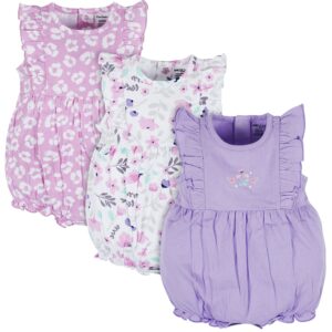 onesies brand baby girls 3-pack romper, rainbows, 3-6 months