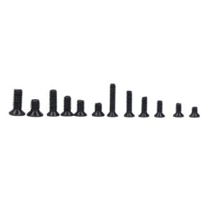 600pcs Black Standard Design Electronics Repair Screws Various Size Laptop Screws