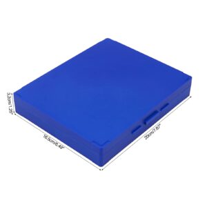 HHNIULI 4 PCS Microscope Slide Box, Holds 100 Slides Each One, Polypropylene Microscope Slide Holder 8.27" Length x 6.69" Width x 1.26" Height