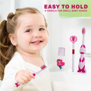 ADORE Mighty Wham Combo of Toothbrush and Tongue Cleaner with Free Ring(Pack of 2) (Mighty Pink)