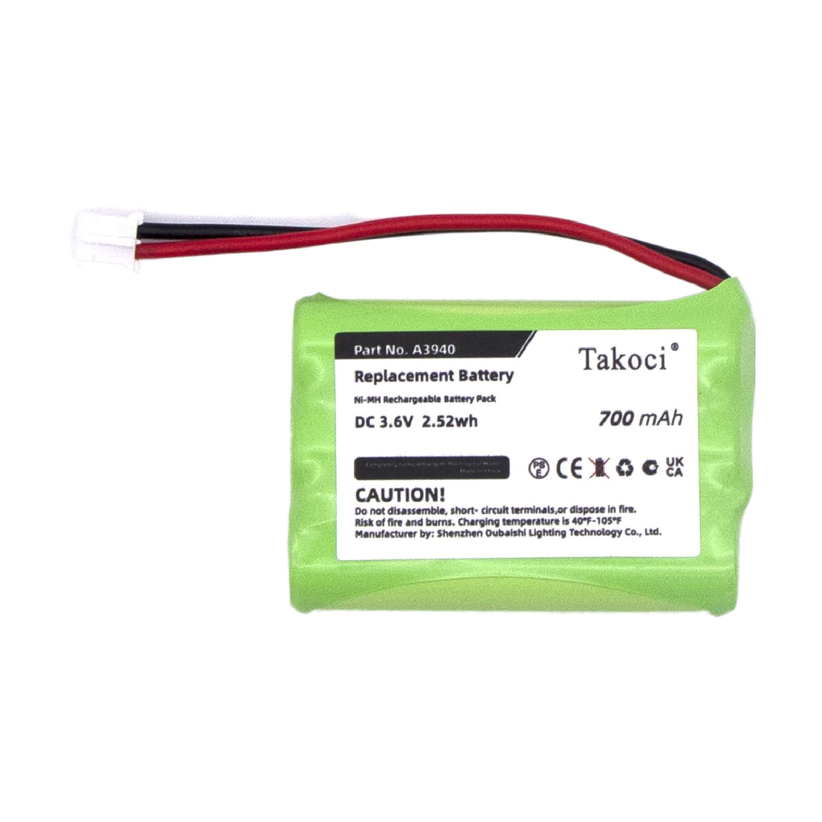 TAKOCI Replacement Battery for Baby Monitor Motorola MBP33 MBP36 MBP36PU,fits Part Number TFL3X44AAA900 CB94-01A