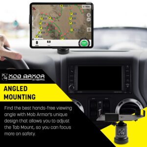 Mob Armor Tab Mount Maxx Magnetic Tablet Mount - Universal Tablet Holder with Magnetic Base for 7"-13" Tablets - Includes Adhesive Mounting Disc - Ideal for Trucks, Cars and More - Console Accessories