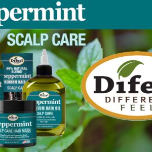 Difeel Peppermint Hot Oil Treatment for Dry, Irritated or Flaky Scalp - 7.1 oz Hair Treatment