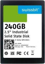 swissbit sfsa240gs2ak4to-i-6b-236-std, solid state drive, 240 gb, 5 v, 2.5" sata ssd, x-73 3d tlc -40/+85c