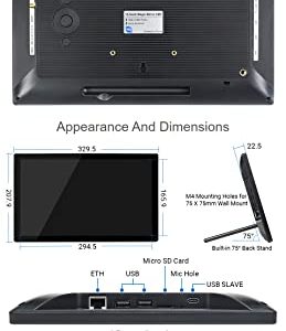 waveshare 13.3inch Magic Mirror Mini-Computer Powered by Raspberry Pi CM4 13.3inch HD Touch Screen with USB/ETH Ports with Powerful Raspberry Pi CM4101000 Inside