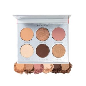 pÜr beauty on point eyeshadow palette, matte, shimmer & metallic shades, skincare-infused formula, cruelty free, wednesday