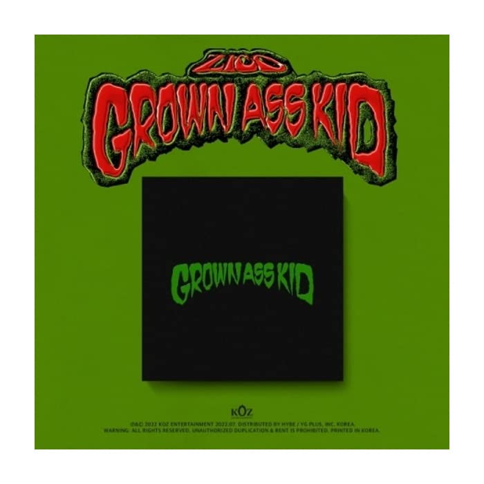 DREAMUS ZICO Grown Ass Kid 4th Mini Album PhotoBook Version CD+Poster on Pack+Photobook+Sticker+Tracking Sealed, GREEN