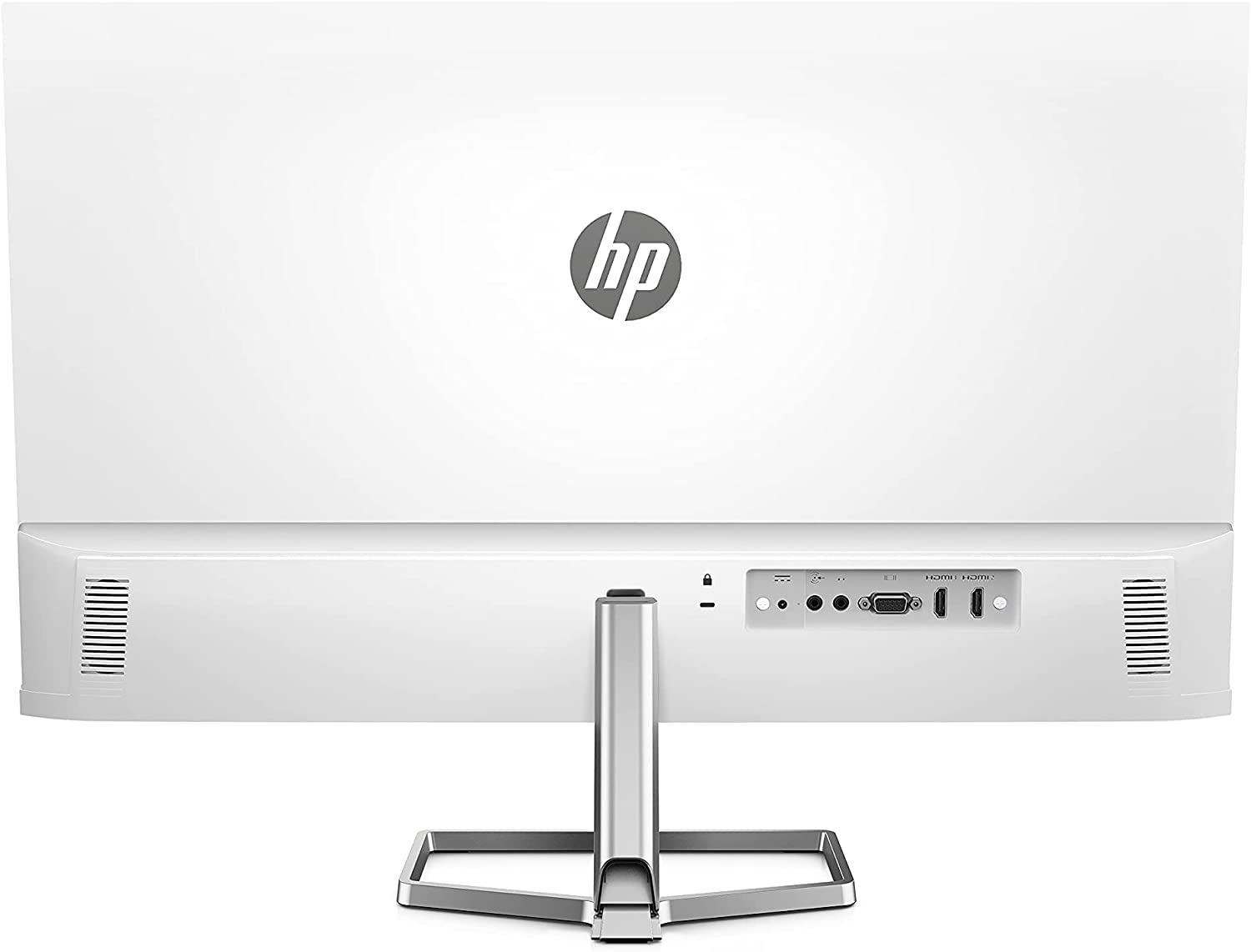 HP 27" Monitor FHD IPS LED Backlit with Audio White Color, Display Features: On-Screen Controls; AMD FreeSync™; Low Blue Light Mode; Dual Speakers (2W per Channel). M27fwa