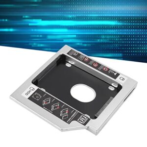 to 2nd HDD SSD Enclosure Hard Drive Caddy Tray Easy Installation for PC Aluminum Alloy