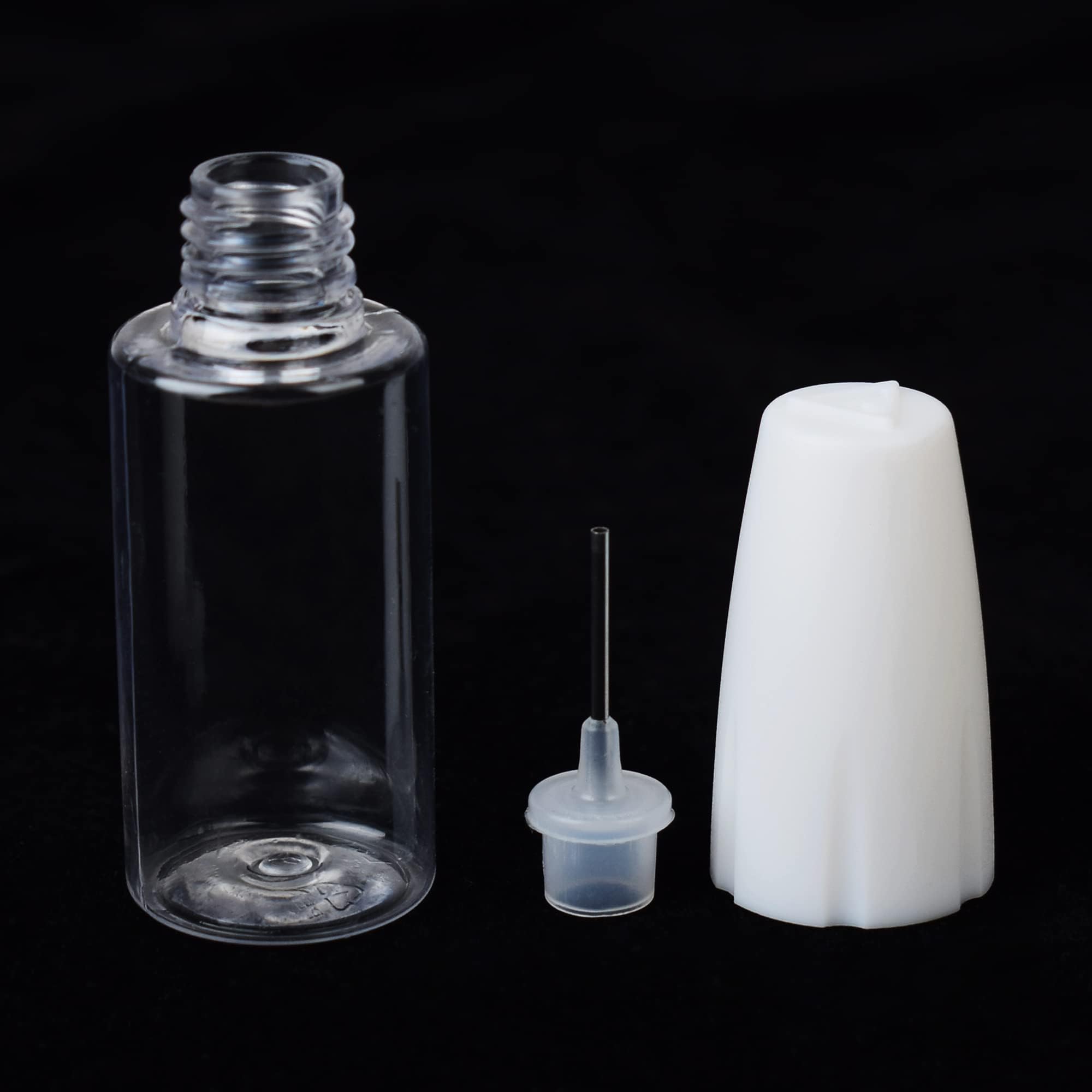 IUAQDP 10 Pieces 10ml/0.34oz Precision Tip Applicator Bottles, Transparent Empty Glue Dropper Bottle with Steel Needle & Sealing Cap, Plastic Squeezable Dispensing Needle Bottle for Oil Glue Ink