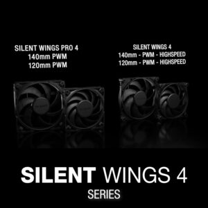 be quiet! Silent Wings Pro 4 140mm PWM High Speed 2400 RPM Premium Low Noise Cooling Fan | 4-Pin | BL099