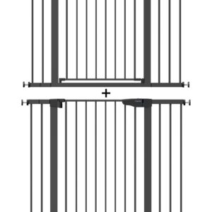 Cumbor 36" Extra Tall, 29.7"- 46" Width Baby Gate for Dogs and Kids & Cumbor 30.5" Tall 29.5-46" Width Dog Baby Gate for House, Stairs, Doorways