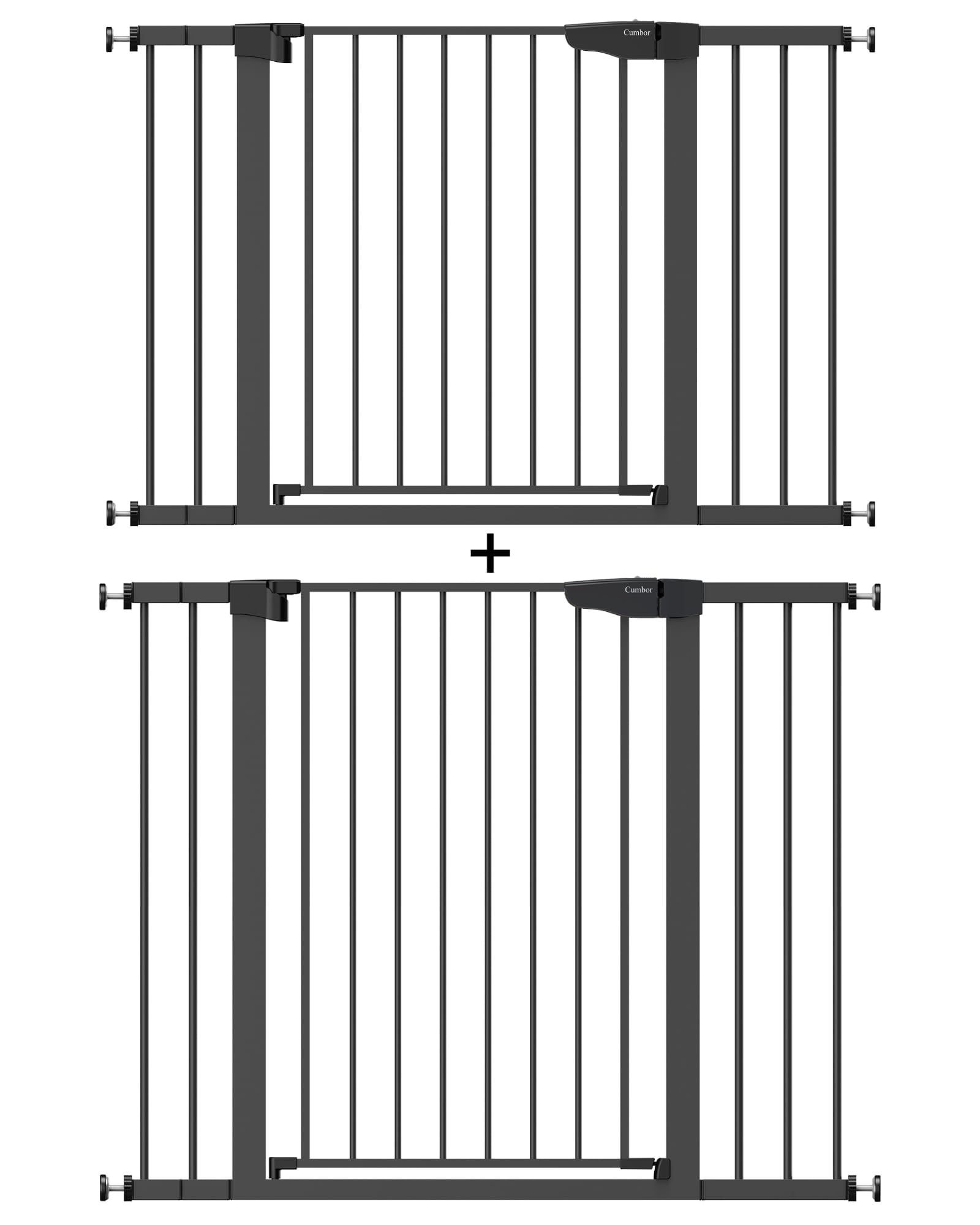 Cumbor 36" Extra Tall, 29.7"- 46" Width Baby Gate for Dogs and Kids & Cumbor 30.5" Tall 29.5-46" Width Dog Baby Gate for House, Stairs, Doorways