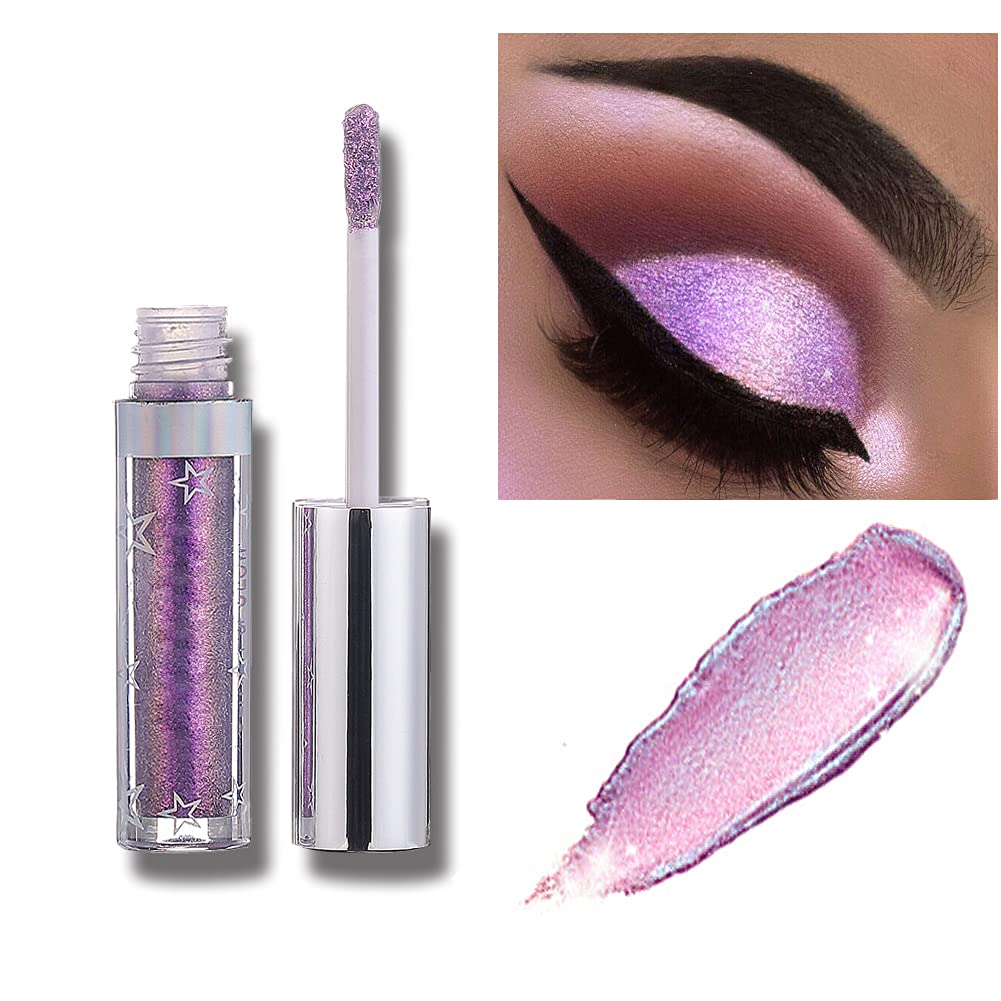 Hotiary Glitter Liquid Eyeshadow Metallic Pigments Shimmer Makeup Metals Gloss for Eyes Eyeliners Sparkling Eye Shadow Shiny Pen Eyeliner Kit Long Lasting Waterproof (12 Colors Set)