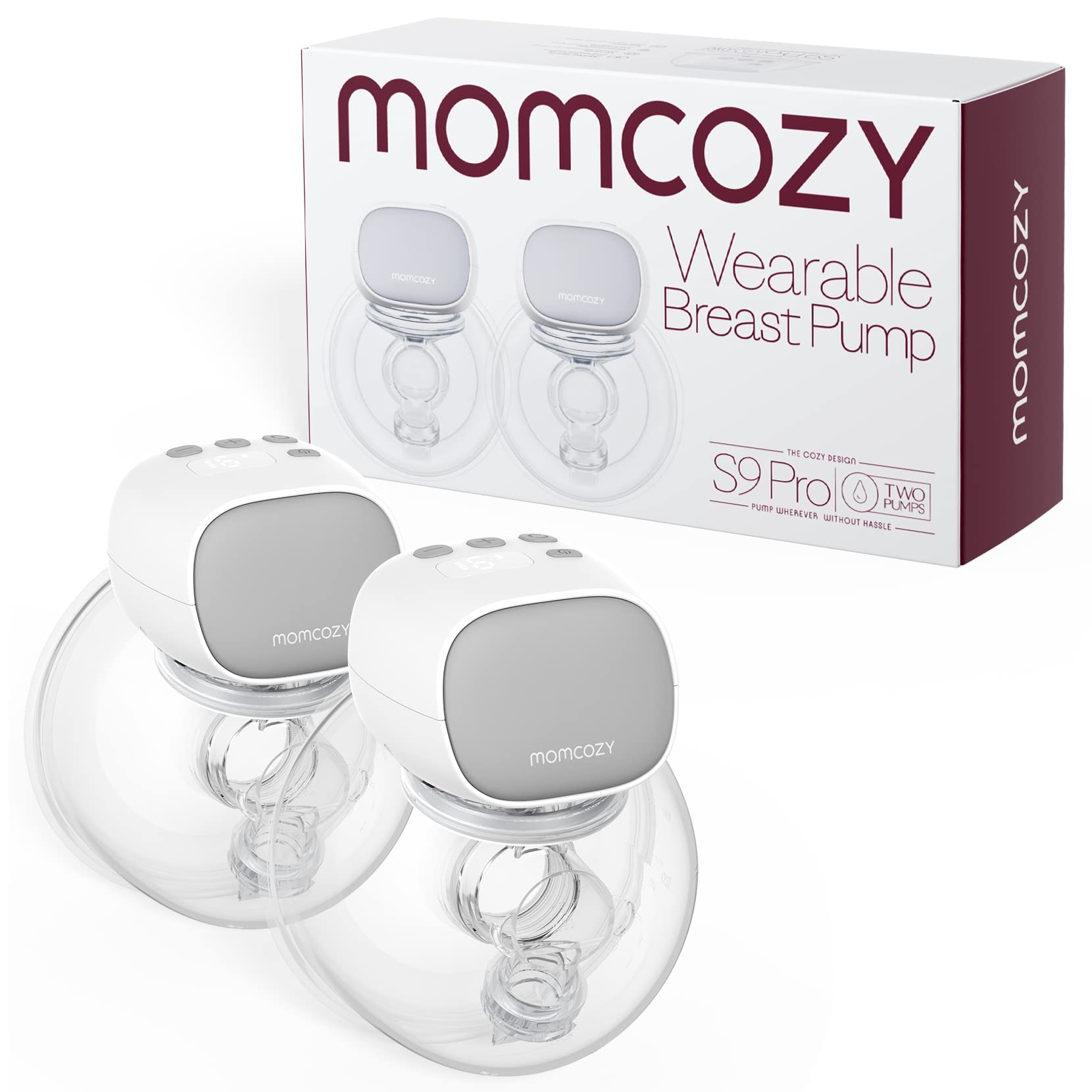 Momcozy Double Portable Electric Breast Pump with 2 Modes & 9 Level