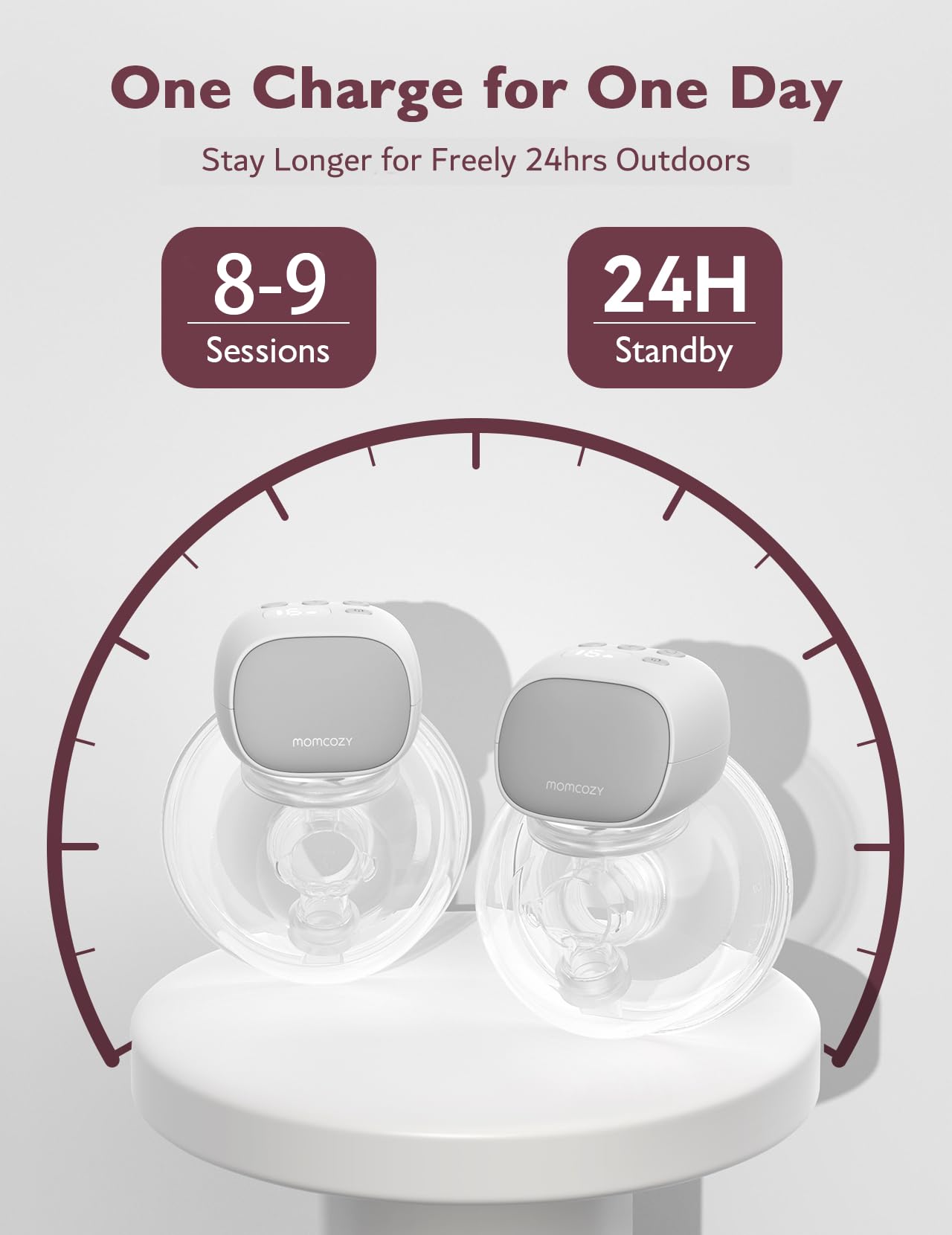 Momcozy Double Portable Electric Breast Pump with 2 Modes & 9 Level