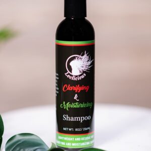 LOCLICIOUS Clarifying & Moisturizing Shampoo for Locs, Dreadlocks, Braids, and Dreads - Vegan, Organic Formula - Lightweight & Residue-Free - Promotes Healthy Hair (8oz)