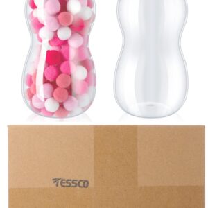 2 Pcs Baby Bottle Candy 11 x 4 Inch Baby Bottle Bank Jumbo Baby Shower Bottles Plastic Baby Bottle Piggy Bank for Baby Shower Party Games Favor Gift Decor (Pink)